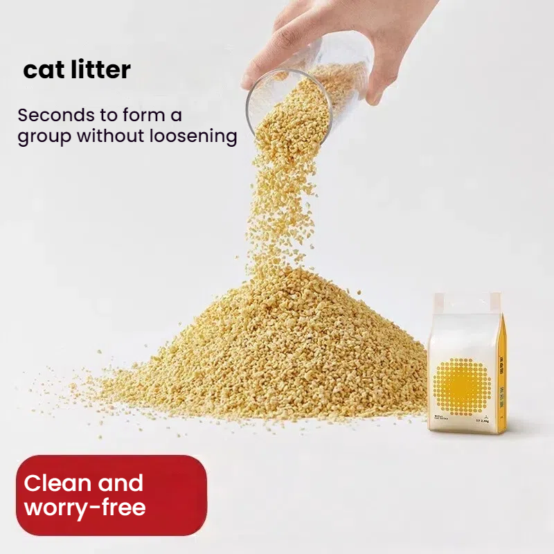 Cat litter, deodorizing, dust-free, plant-based cat litter, quick clumping, washable