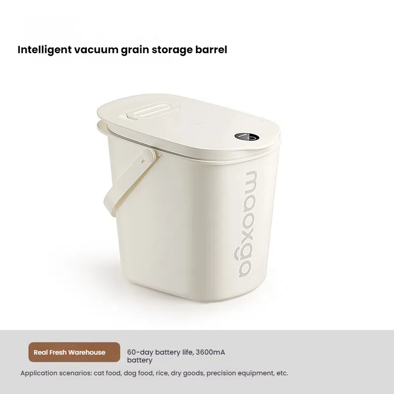 Cat food and dog food bucket, cat food storage bucket, sealed, insect proof, moisture-proof, pet food bucket, automatic vacuum constant pressure