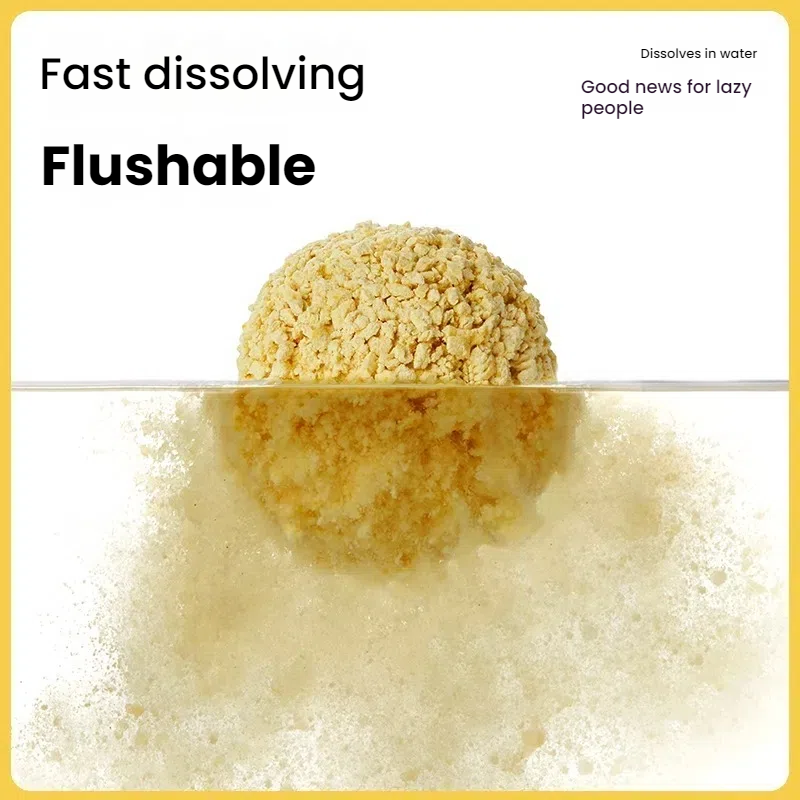 Cat litter, deodorizing, dust-free, plant-based cat litter, quick clumping, washable