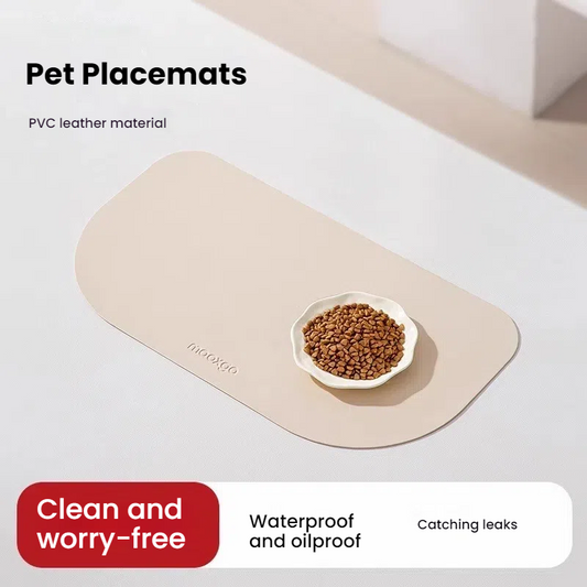 Pet cat meal mat, cat bowl, food bowl, waterproof and non slip mat, dining food utensil mat, large size 